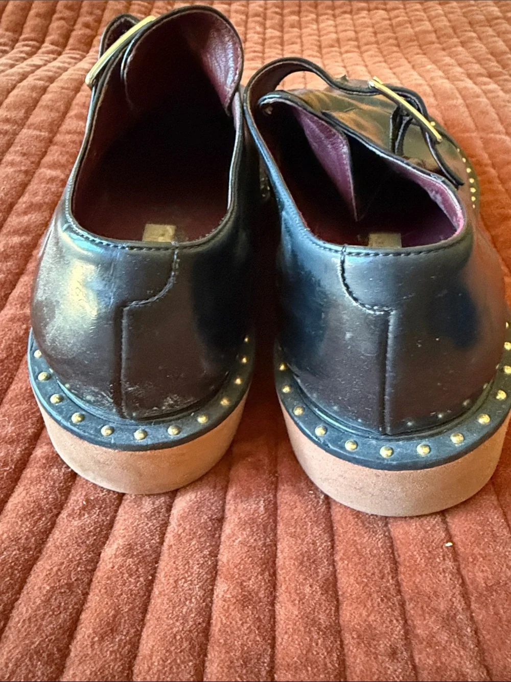 STELLA McCARTNEY Black Vegan Leather Odette Platform Loafers